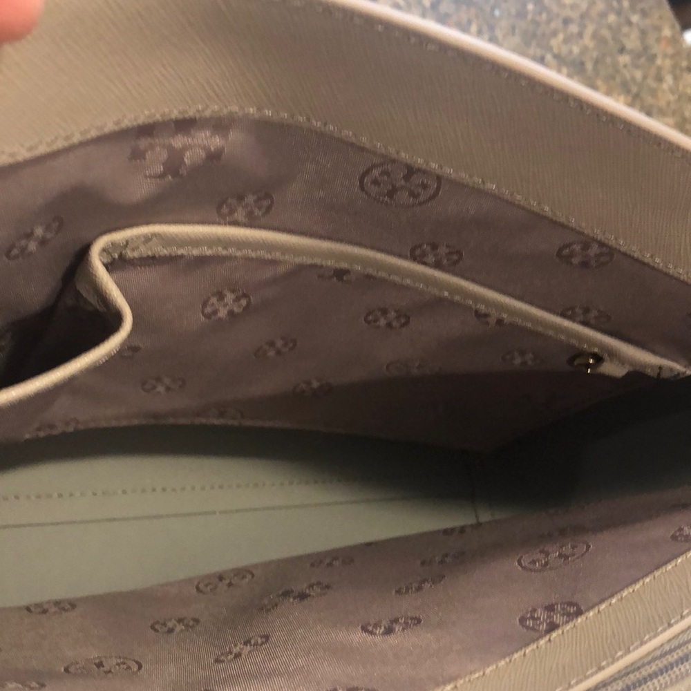 NWT Tory Burch Grey Emerson Tote, Gorgeous! 😍😍 - Picture 7 of 9